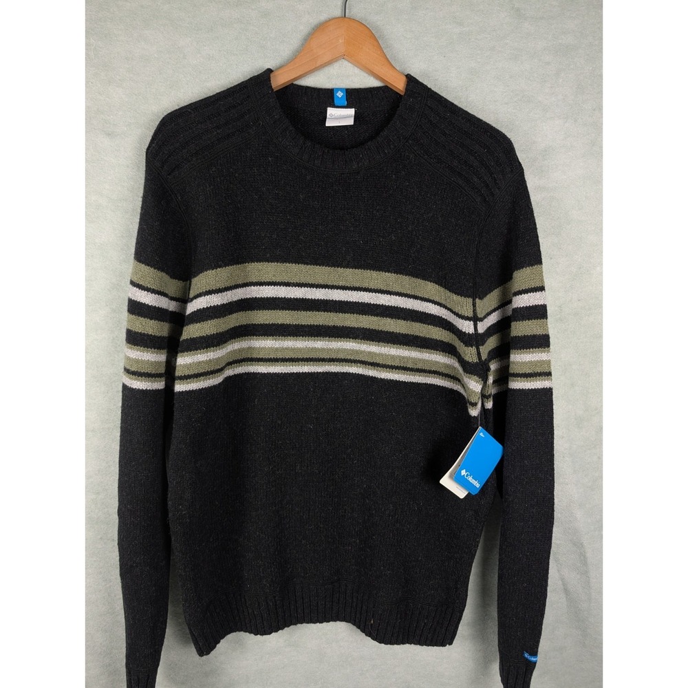 Columbia Mens Sweater NWT Wool Blend Pullover Crew Neck Mens Large